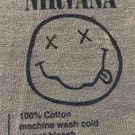 Nirvana Nevermind Tour Art Dead Eye Smiley Grunge Band Tee S  Photo 3