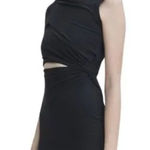 Dance & Marvel  Dress Womens Small Black‎ Stretch Knit Cutout Mini LBD Photo 0
