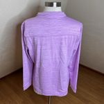 Talbots  Full Zip Jacket Size Large Petite Pink Spaced Dyed UPF 50 Active Wear Photo 9