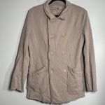 FRANK & EILEEN Belfast Triple Fleece Peacoat Beige Taupe Small Minimalist Career Photo 0