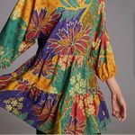 Anthropologie Floral Flowy Mini Dress, Size XS Photo 4