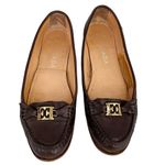 Escada Flats Loafers Brown 36 Gold Tone Hardware Size 6 Photo 1