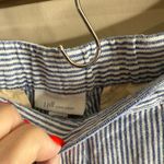 J Jill wide leg linen Striped Blue and White Pants size xl Photo 4