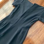 Vintage 1950s Wool Blend Hand Sewn Notch Neck Sweetheart Dress Black RARE EUC Size undefined Photo 7