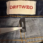 Driftwood  JACKIE Mid Rise Womens 28 Blue Western Studded Stretch Jeans Raw Hem Photo 7