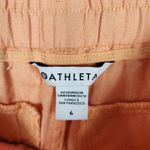 Athleta  Women's Peach Cabo Linen Jogger Orange Pants Size 6 Photo 9