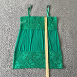Women’s Kissable by Coquette Green Lace Mesh Tube Slip Dress Lingerie Pajama XL Photo 1