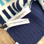Talbots  blue stripe fair isle scarf NWT Photo 6