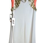 Sequin Hearts White with Peach and Gold Size M Photo 12