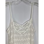 Women's Criss Cross Lace Tank Dress Swimsuit Beach Swim Cover Up White Medium White Photo 4