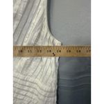 J.Crew Dress Womens 2P White Sleeveless Textured Fit and Flare V Neck Cotton Photo 3