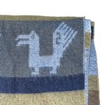 Multicolored Patterned Scarf with Fringe Photo 1