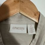  Linen And Lace‎ Mix Utility Jacket Size Large Chico's Size 2 Photo 6