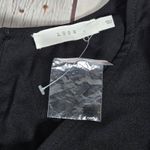 Lush Clothing Lush Black Women's V-Neck‎ Top with Lace Sleeves L NWOT Photo 2