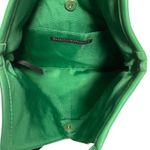 White House | Black Market  Women's Green Woven Vegan Leather Shoulder Bag Photo 4