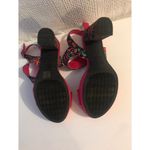 Rocket Dog  bright pink floral y2k style chunky heels with straps size 8 Photo 7