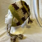 Rising International patchwork ear flap hat Green Photo 3