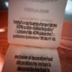 PINK - Victoria's Secret Victorias Secret Pink Varsity Crew Pullover. Ombré Orange/White. Love Pink. LG. Photo 8