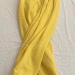White + Warren 100% Cashmere Travel Wrap Scarf Blanket Yellow Mimosa Photo 3