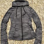 Lululemon Hooded Define Jacket *Nulu - Heathered Black / White / Black Photo 0