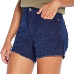 Gap NWT Navy Medieval Blue Corduroy Cutoff Fringe Shorts Fall Winter New 4 10 Photo 0