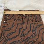 We Wore What NWT  The Icon Jeans Tiger Piped‎ Stiletto Split Hem Denim Size 24 Photo 11