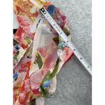 Vertigo Paris  Women's Blouse Button Front Floral Short Sleeve Size XS Bow Tie Photo 4