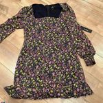 NWT Lulus Bouquet Beauty Floral Spring Dress Sz S Purple Photo 0