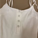 ThatsSoFetch White Ribbed Bodysuit by  Photo 1