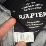 Athleta Sculptek gray distressed cropped athletic size 12 jeans Photo 5