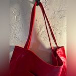 Red vegan handbag: brand new in package large faux leather bag by Grace Photo 5