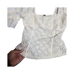 Free People  Spring Fling Ivory Lace Top Size: XS Photo 3