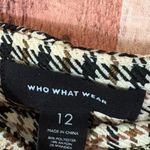 Who What Wear  Black‎ And White Houndstooth Print Pull On Pants Size 12 Photo 6