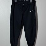 Nike Softball Pants Small Black Elastic Waist Athleticwear Baseball Sport. Photo 0