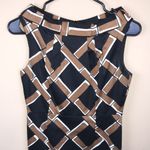 David Meister Women’s Woven Pattern Sleeveless Sheath Dress Photo 1