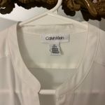 Calvin Klein  White Long Sleeve Button-Up Photo 1