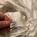 Aooksmery Dress White Lace Womens Small V Neck Lace‎ Up Back Spaghetti Strap Photo 7