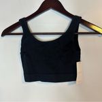 Capezio  Black Seamless Ribbed Bra Top Medium/Large Dance Activewear NWT Neutral Photo 1