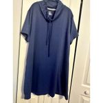 Hue  blue drawstring neck short-sleeved dress with‎ pockets XXL Photo 3