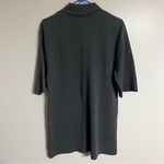 ZARA Women’s Half Sleeve Turtleneck Sweatshirt Dress Size Medium Dark Gray Mini Photo 1