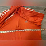 Adidas Coral 3 Stripe Mock Neck half Zip Pullover Athletic Top Chest Logo Size L Photo 7