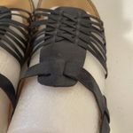 BOC Born Womens Size 8 M Blue Strappy Weaved Leather Sandal Photo 6