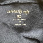 Live Love Dream  Seriously Soft Knit Top Women's Med Navy Floral Embroidered Boho Photo 5