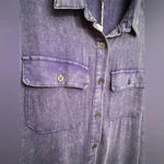 Entro  faded blue collared sleeveless top NWT Photo 3