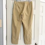 LL Bean Cotton Blend Pants Straight Leg Casual Trousers Size 12 Office Classic Tan Photo 4