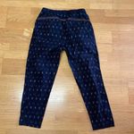 Anthropologie  Cotton Ikat Beaded Ankle Bohemian Coastal Grandma Vacation Pants S Photo 5