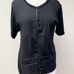 BCBGeneration BCBGenration Tee With Sheer Detailing Black S Photo 0