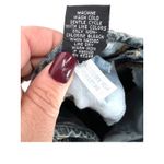 Vintage Y2K 90's Express 7/8 Denim Skirt Corduroy Floral Patches Ruffle Low rise Blue Photo 5