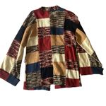 Vintage Castle Square Patchwork Sweater Red Photo 6