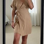 Forever 21 Neutral Wrapped Dress Photo 1